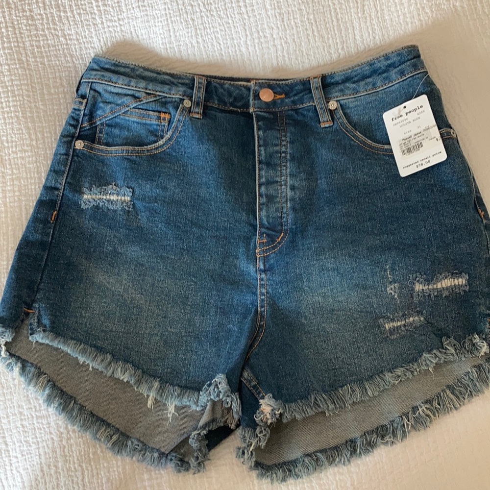 Free People Vintage High Rise Shorts